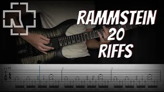 Rammstein - 20 Guitar Riffs (With Tab)
