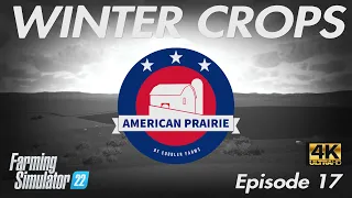 AMERICAN PRAIRIE #EP17 - NO MAN'S LAND 4K - WINTER CROPS - FS22 - Farming Simulator 22 - PS5