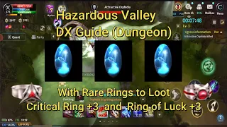 Cabal Mobile Ph - Hazardous Valley Dx Dungeon Guide With Rare Rings To Loot (Tagalog)