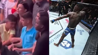 Israel Adesanya mocks Alex Pereira's son after knock out at UFC 287