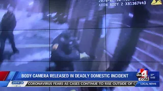 Bodycam video released in February shooting that left woman dead, officer injured