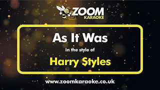 Harry Styles - As It Was - Karaoke Version from Zoom Karaoke