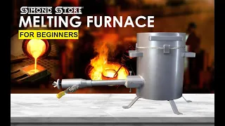 6KG Propane Melting Furnace Kit Smelting Furnace with Crucibles for Melting Metal, Tongs & Gloves