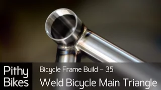 Bicycle Frame Build 35 - Tig Weld Bicycle Main Triangle
