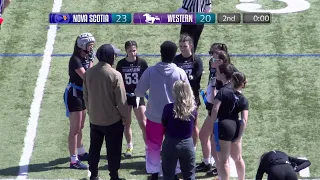 2022 Women's Canadian Collegiate Flag Football Championship 🏈 Nova Scotia vs Western Purple [May 7]