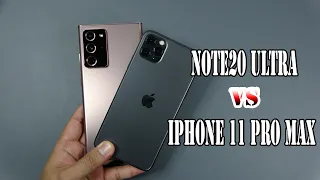Samsung Galaxy Note20 Ultra vs iPhone 11 Pro max | SpeedTest and Camera comparison