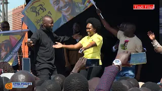 Min Phionah Nyamutoro Joins Husband Kenzo On Stage While Performing For President Museveni In Kitgum