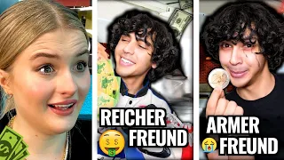 LiDiRo reagiert auf Reicher Freund vs. Armer Freund 😳😂 #mohi__07 #lidiro #memes