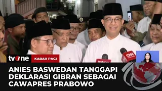 Tanggapan Anies soal Deklarasi Gibran sebagai Bacawapres Prabowo | Kabar Pagi tvOne