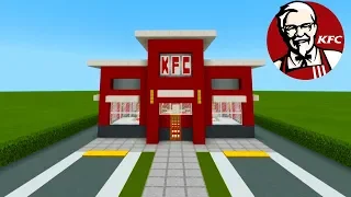 Minecraft Tutorial: How To Make A KFC (Restaurant) "2019 City Tutorial"