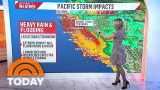 Extreme weather in California could lead to mudslides