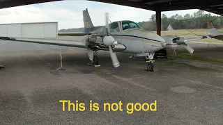 Abandoned Airplane  Baron B55 gets mags and compression checked.  This could be the END.