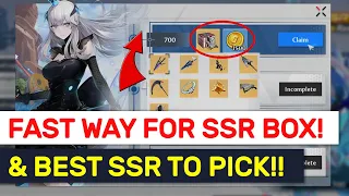 Tower of Fantasy - FAST WAYS TO GET SSR CHOICE BOX! Tips On Picking SSR!