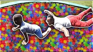 GIANT ORBEEZ TRAMPOLINE CHALLENGE | THE PRINCE FAMILY