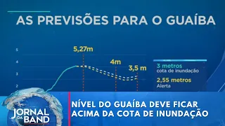 Nível do Guaíba deve ficar acima da cota de inundação por 10 dias, diz estudo | Jornal da Band