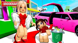 A ÓRFÃ MALTRATADA FOI ADOTADA PELA MILIONÁRIA | Historinha ROBLOX | Brookhaven RP🏡