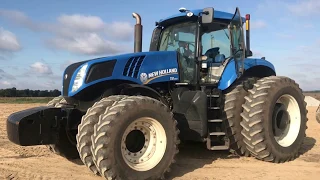 Автопілот (система паралельного водіння) на тракторі New Holland T8 390