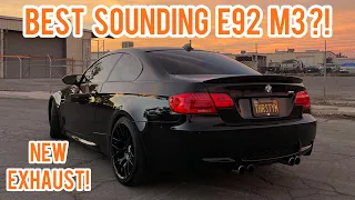 BEST SOUNDING E92 M3! *NEW EXHAUST*