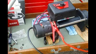 Warn winch M8000 post refurbishment testing.