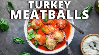 Easy Juicy Baked TURKEY MEATBALLS