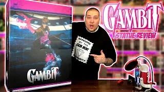 GAMBIT by SIDESHOW COLLECTIBLES Statue Unboxing & Review