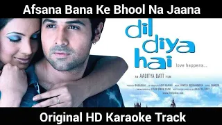 Afsana Bana Ke Bhool Na Jana Original HD Karaoke Track