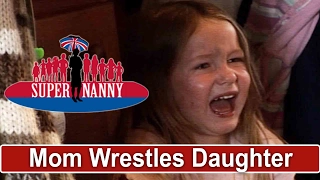 Mum Wrestles Screaming Child Onto Naughty Step | Supernanny