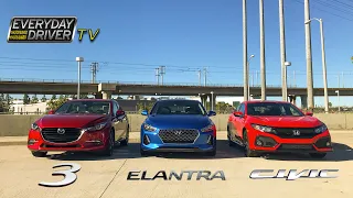 Mazda3, Elantra, & Civic - Hatchback Comparison | Everyday Driver TV Season 2