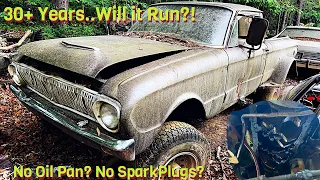 Will it Run?! 4x4 Ford Ranchero FORGOTTEN 30+ Years! Engine in Pieces!