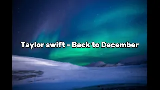 Taylor Swift  - Back To December ( Karaoke with Lyrics ) Original Key
