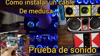 CÓMO CONECTAR UN CABLE DE MEDUSA Y PRUEBA DE SONIDO 🔊DESDE 30Hz a 20.000Hz Y MÁS 🤜