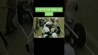 F1 pitstop 1955 VS 2022