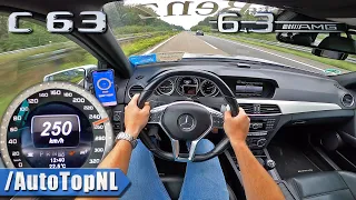 C63 AMG *F1 MEDICAL CAR* TOP SPEED on AUTOBAHN [NO SPEED LIMIT] by AutoTopNL