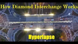 Hyperlapse Diverging Diamond interchange i85 hwy