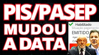 MUDOU A DATA DE SAQUE PIS/PASEP - MUDANÇA DO DIA DE PAGAMENTOS DO ABONO SALARIAL CALENDÁRIO 2024