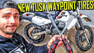 Honda XR650L Tire Change | Tusk Waypoint Tire Install Start to Finish