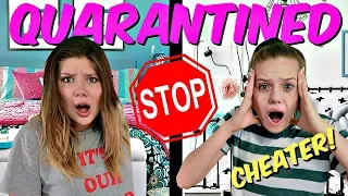 LAST TO LEAVE Quarantine Wins || VANESSA CHEATS in this Sis vs Sis Challenge