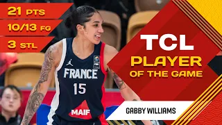 Gabby Williams 🇫🇷 | TCL Player Of The Game | NZL vs FRA | FIBA Women's OQT 2024