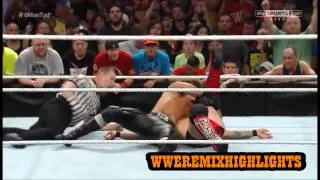 John Cena Roman Reigns And Chris Jericho VS Seth Rollins Kane And Randy Orton Highlights [HD]