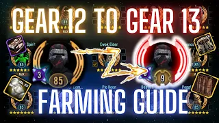 How to Bring Gear 12 Characters to Gear 13 Efficiently in SWGOH - G13 Farming Guide