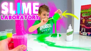 Slime лаборатория😱обзор набор сделай сам🛠 лизун слизь и слайм🌈