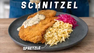 Schnitzel Feast with Spaetzle - The Ultimate Comfort Food