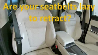How to make your seatbelts retract fast again.