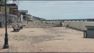 Разрушенные пляжи Лоо / Центральная набережная Сочи 6 мая 2024