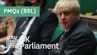 Prime Minister's Questions with British Sign Language (BSL) - 9 June 2021