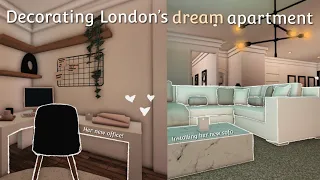 Decorating London’s DREAM APARTMENT!!|Roblox Bloxburg|w/voices