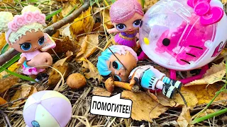 GUY CLIMBED A TREE, ONLY GOT DOWN WITH A HELICOPTER🤣🤣 Family LOL SURPRISE funny dolls