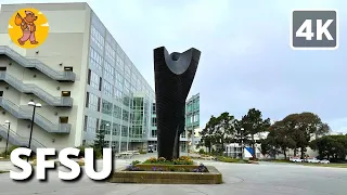 SFSU Campus Walking Tour 4K 3-D Audio | San Francisco State University