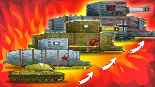 All episodes of the Iron-Concrete Monster + bonus ending - Cartoons about tanks