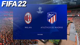 FIFA 22 - AC Milan vs. Atlético de Madrid @ San Siro | PS5